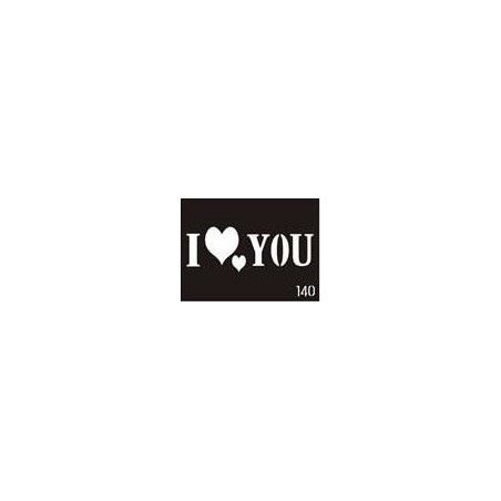 Šabloon "I love You"