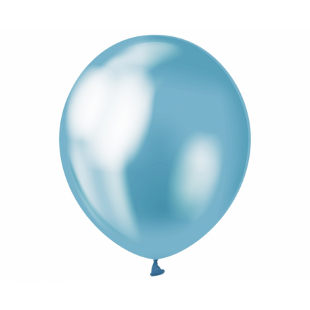 Sinine kroomläikega  õhupall - 30cm