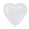 Õhupall valge süda (44cm)