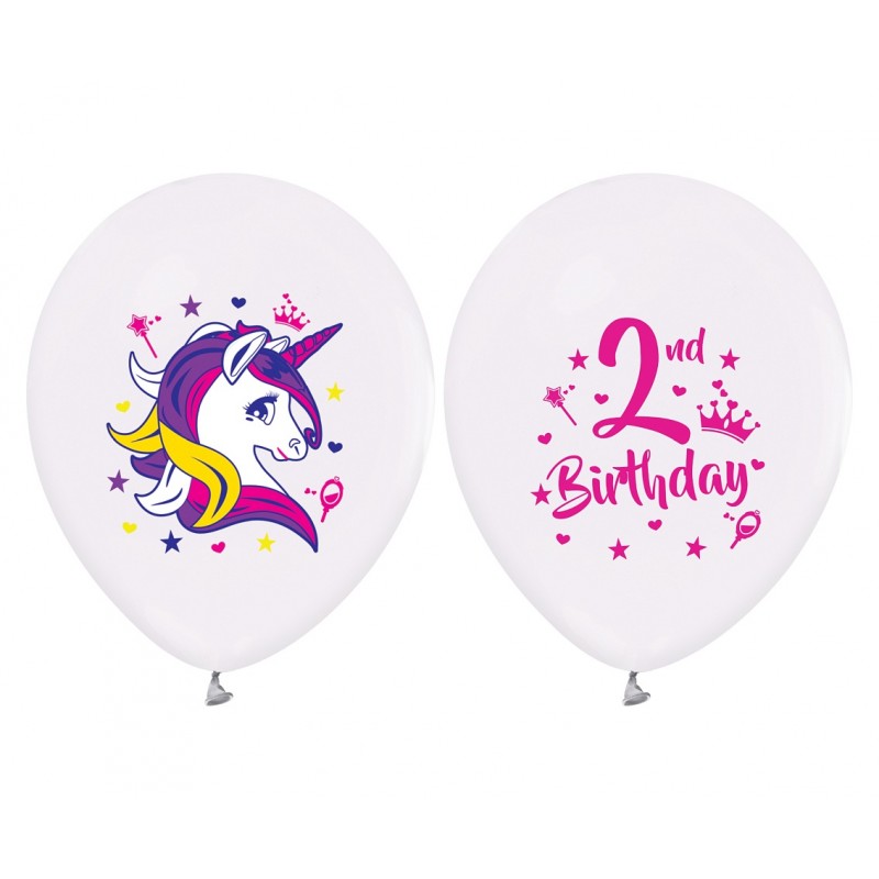 Balloons Number 2 - Unicorn 12"/30 (5pcs)