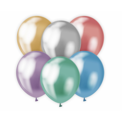 Colored balloons, chrome -...