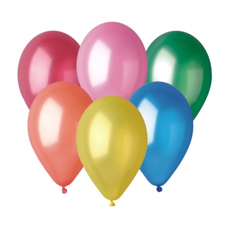 Värvilised metallik õhupallid - 30cm (50)