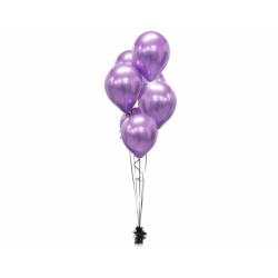 Purple balloons with a chrome sheen - 30cm(7)