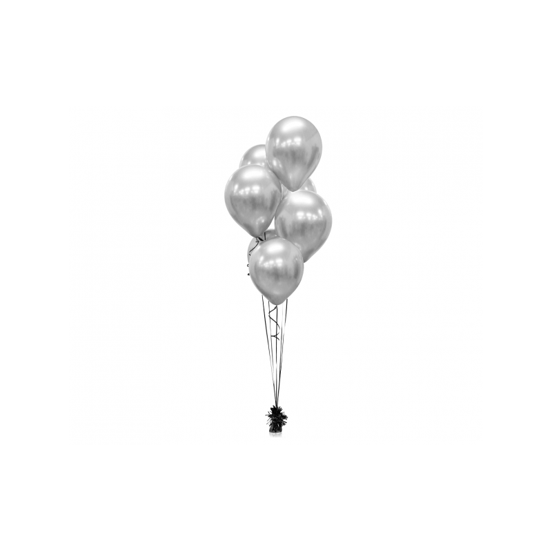 Hõbedased kroomläikega  õhupallid - 30cm(7)