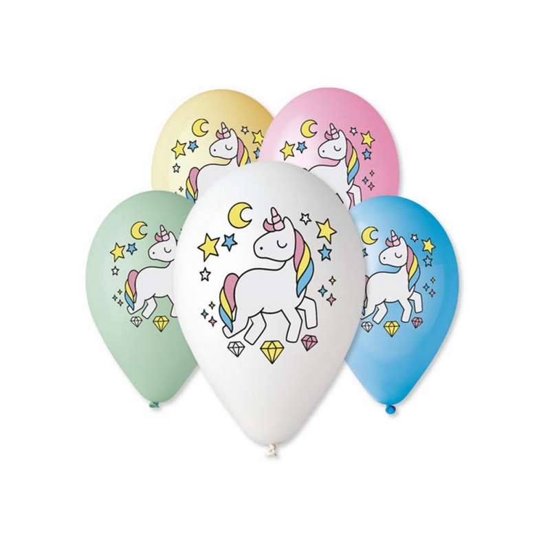 Unicorn balloons - 30cm(5)