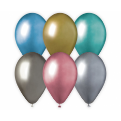 Colored balloons, chrome -...