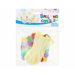 Balloons colored with confetti 12"/30cm(4)
