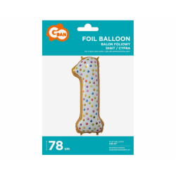 Foil balloon number 1 (78cm)