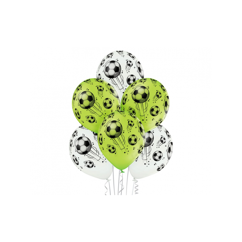Balloons with footballs (6)/30cm