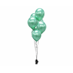 Green chrome-gloss balloons...