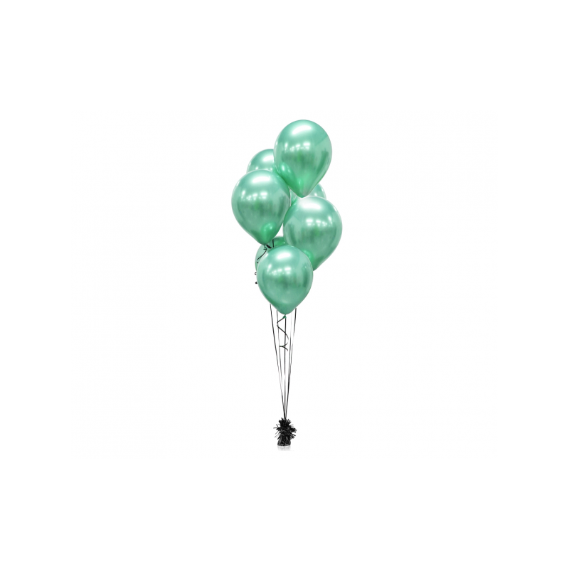 Rohelised kroomläikega õhupallid 30cm(7)