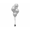 Silver chrome gloss balloon - 30cm