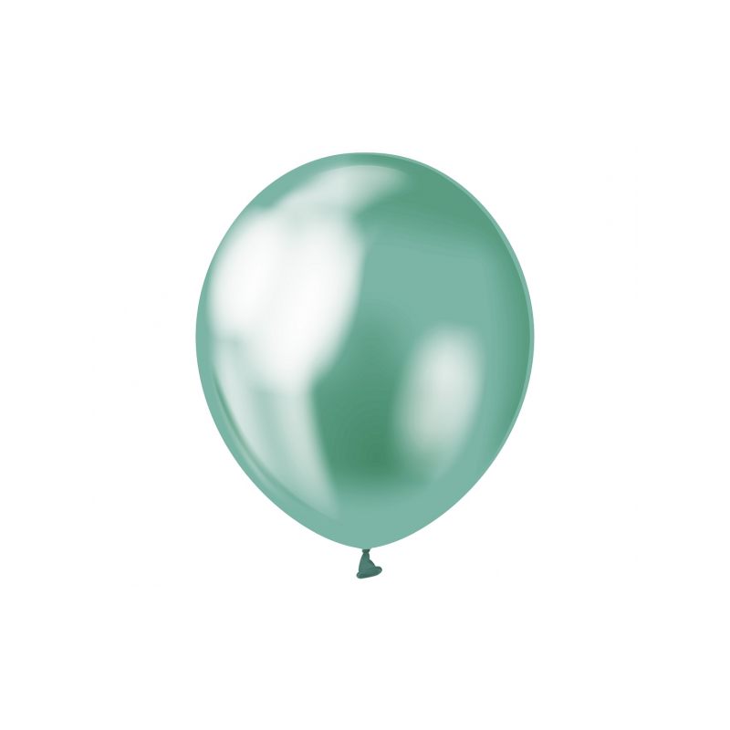 Roheline kroomläikega õhupall - 30cm