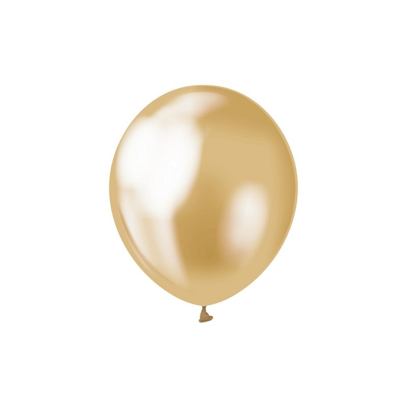 Kuldne kroomläikega õhupall - 30cm