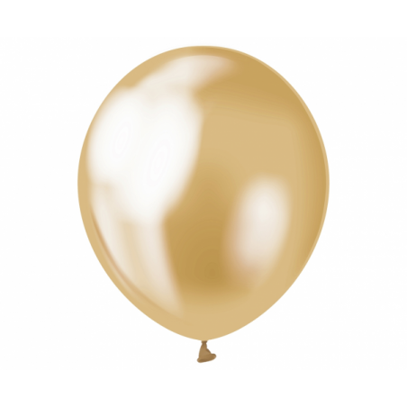 Kuldne kroomläikega õhupall - 30cm