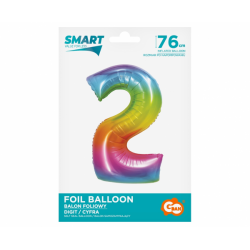 Foil balloon number 2 - 78cm