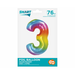 Foil balloon number 3 - 78cm
