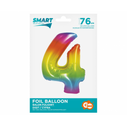 Foil balloon number 4 - 78cm
