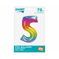 Foil balloon number 5 - 78cm