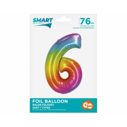 Foil balloon number 6 - 78cm