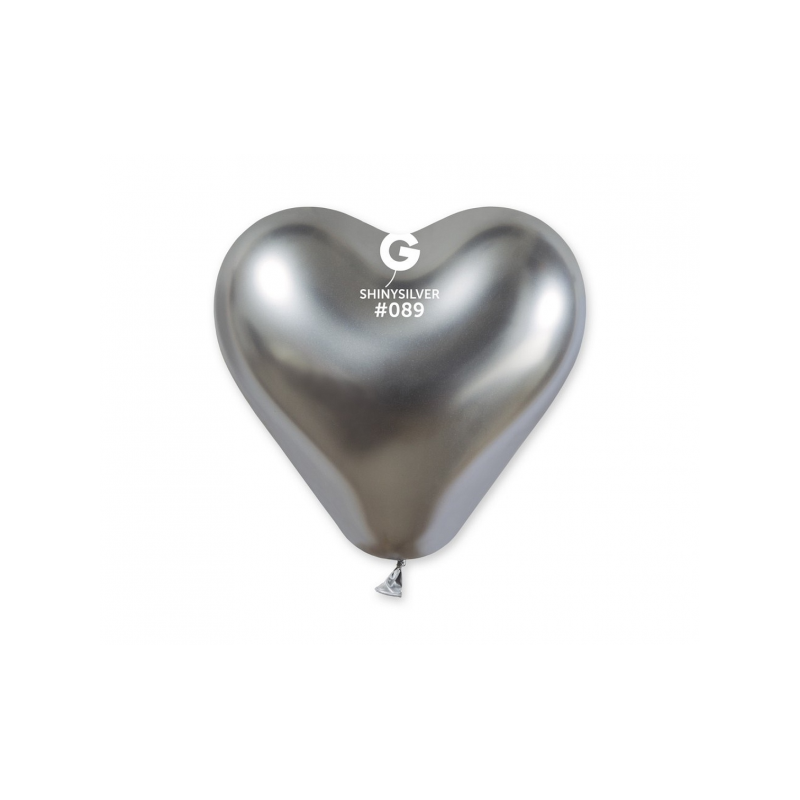 Balloon silver heart (30cm)