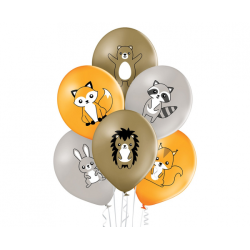 Balloons with forest animals 30cm(6)