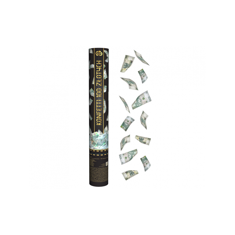 Confetti cannon banknotes - 40cm