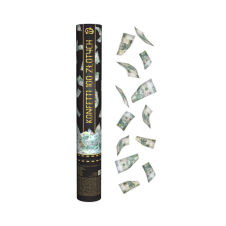Confetti cannon banknotes - 40cm