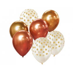 Balloon Bouquet Golden- 12"/30cm (7pcs)