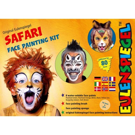 Näo- ja kehamaalingute komplekt "Safari" Näo- ja kehamaalingute komplekt "Safari"