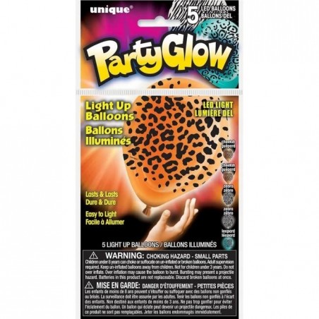 LED valgusega õhupallid - Safari loomad LED valgusega õhupallid - Safari loomad